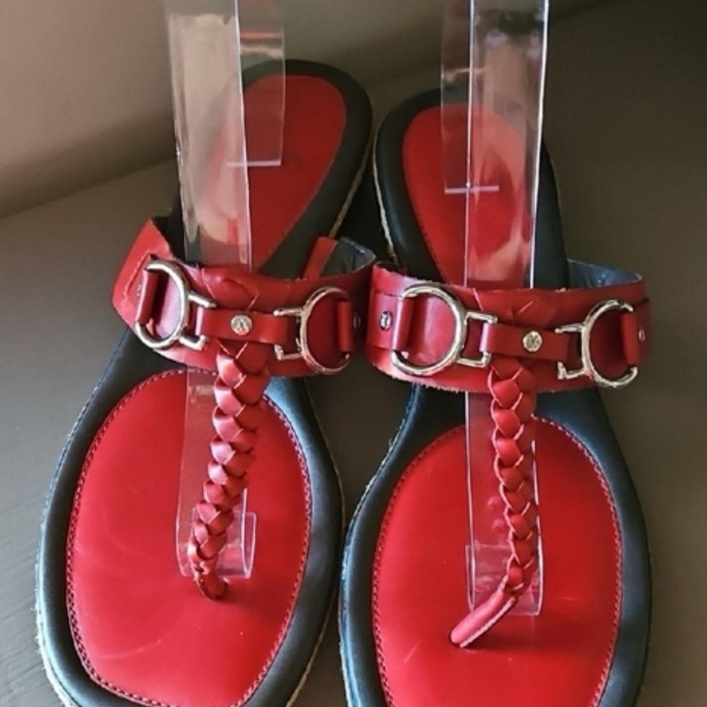 New w/o Tag/Box - 11B Cole Haan Nike Air Red Sandals - Picture 8 of 8